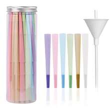 100 PACK Colorful Pre Rolled Cones| King Size Rolling Paper Cone With Loader And Packing Sticks - 彩色 - 查看 8