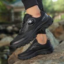 Men's Rotating Buckle Waterproof Sports Shoes | Slip-Resistant, Durable Outdoor Hiking Shoes | One-Click Slip-On Ease (Lifesaver For Lazy Days) Tech-Enhanced Casual Shoes | A Hidden Gem – Essential For Outdoor Adventures And Commuting