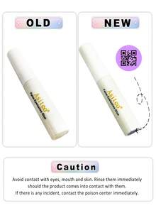 Asiteo 1支5毫升白色睫毛胶，化妆用仿貂毛睫毛胶，速干防水持久睫毛胶