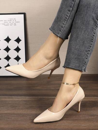 2025 Tacones altos de suela roja con ajuste ceñido | Tacones de aguja de lujo de alta gama - Tallas grandes disponibles, audaces y confiados