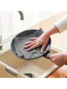 Reusable Paper Towels Washable, Microfiber Cleaning Cloth Roll, KitchLife Microfiber Cleaning Cloth Roll - Tear-Away Reusable Microfiber Paper Towels, Lint-Free, Washable, 20 Sheets For Kitchen, Car, Dishes, And Sensitive Surfaces. Cleaning Tool,Christmas Gifts, School Folders - 灰色 - 查看 6