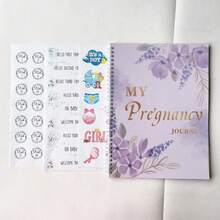 新手妈妈的怀孕日记 - 怀孕书籍和计划本 - 怀孕必备品 - 包含日历、贴纸和纪念品口袋 - 最佳迎婴派对、性别揭晓、生日女孩、婴儿用品、儿童乐园、宝宝公告、迎婴派对装饰、欢迎宝宝 - 彩色 - 查看 12