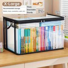 Large Capacity Foldable Transparent Storage Bag, Multi-Functional Snack & Toy Organizer Bag Suitable For Dorm, Home, Kitchen, Game Room - Dust-Proof Clear Box, Easy To Observe & Save Space, Kitchen Storage Bag With Zipper Closure - Multicolor - View 5