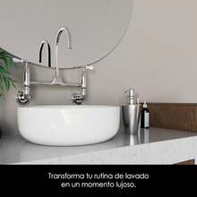 Art & Home Elegante Despachador paraón líquido de Acero Inoxidable 500 ml. para Uso en baño, Cocina, Oficina, Comercio - 1 - Ver 4