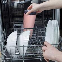 20oz 304 Stainless Steel Insulated Water Bottle, Solid Pink Braided Design, Thermal Insulated Travel Mug, High-Quality Car Cup, Office Coffee Cup, Large Capacity Tumbler