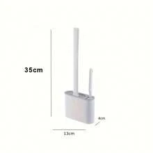 2 In 1 Multipurpose Square Silicone Toilet Brush - trắng - Xem 2