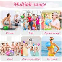 Mini Exercise Ball, Thick Mini Yoga Ball, Mini Pilates Ball, Inflatable Fitness Small Ball For Pilates, Yoga, Core Training, Stretching, Physical Therapy, Abdominal Workout, Stability, Balance Improvement - 20-25cm - View 11