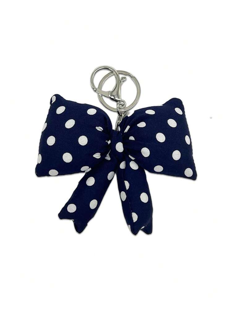 Cute Pink Plush Bowknot Keychain Girls Accessories Pendant For Backpack Bridesmaid Gifts Bows - Multicolor - View 11