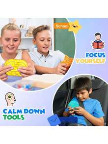 1/2/3/4/8PCS Squishy Sensory Fidget Toys For Kids - Autism Sensory Quiet Fidget For Classroom Students Autistic Children Special Needs, Anxiety Relief For Calm Down, Squeeze Sensory Tube Easter Basket Essentials Classroom Prizes, Birthday Gifts, And Festival Gift Bag Fillers