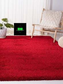 Luxury Shaggy Rug For Living Room Or Bedroom 2.00 X 1.40 - Merah - View 4