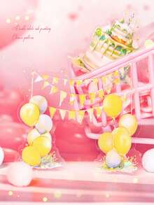 10pcs/Pack PET Transparent Balloon Sticker Pack, Scrapbooking, DIY Craft Material, "Wishing Balloon" Series With 6 Designs To Choose From - Multicolor - View 4