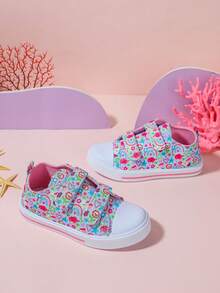 GENGASUN 1 szt. Dziewczęce, okrągłe, niskie, codzienne buty z nadrukiem w kreskówkowe wzory na wiosnę/jesień