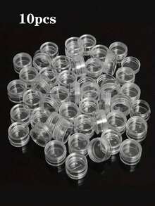 200pcs Mini Transparent Face Cream Jars With LIDS, 3/5g Empty Plastic Cosmetic Jars, Small And Convenient To Carry When Going Out, Transparent Sample Bottles, Eyeshadow Cream And Lipstick Jars, Essential Cosmetic Sample Jars For Travel, Empty Mini Bottles Suitable For Storing Various Small Items, Convenient To Carry, Suitable For Daily Use, Thanksgiving, Halloween, Christmas And Many Other Holiday Seasons - Clear - View 11
