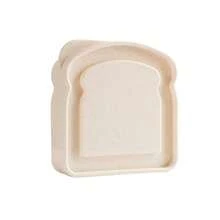 Caixa de Sanduíche, Caixa Bento, Marmita com Tampa em Formato de Torrada e Recipiente de Armazenamento de Alimentos Reutilizável, Micro-ondas e Lava-Louças, Caixa de Sanduíche Reutilizável com Tampa