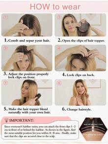 Hair Toppers For Hair Loss 18inch Hair Pieces For Women 6.5X6.5 Inch Hair Topper Adding Extra Hair Volume, Chocolate Brown Straight Hair Toppers For Women - Chocolate Brown - View 11