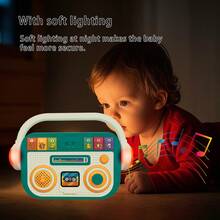 Baby Learn Music Player Pretend Radio With Lights & Songs For Infants Ages 12+ Months, Radio Design Musical Toy For Toddlers, Baby Music Toy With Lights Parent-Child Interactive Toy Gift Game Boy Girl 1st Gift
