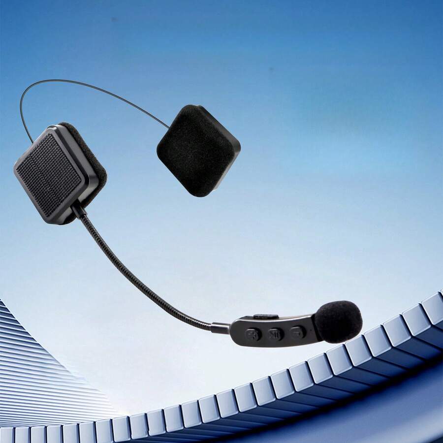 Auricular Bluetooth para cascos de motocicleta, altavoz Bluetooth 5.1 para casco, con función de respuesta automática de llamadas y reducción de ruido, auricular para casco de motocicleta