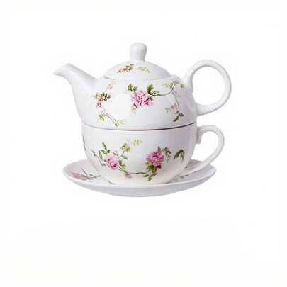 Exquisite Ceramic Teapot Set, With Multiple Styles To Choose From, Including Floral Teapot, Mother Pot, And Coffee Pot Combinations, Suitable For Both Home And Single Office Use, Making It The Perfect Gift For Family And Friends