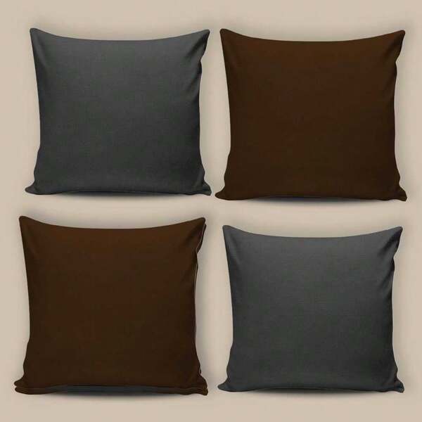 Kit 4 Capas para Almofada  Oxford 45x45cm Decoração Sala Quarto Diversas Cores