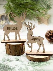 Personalisierte Weihnachtsdekoration mit Namen, individualisierte Weihnachtsdekoration, anpassbare Weihnachtsdekoration für Zuhause, anpassbarer Rentier-Aufsteller, Wohnzimmerdekoration, Raumdekoration, Weihnachtsgeschenke, Kindergeburtstagsfavors, Kinderspielzeug, Schreibtisch, Weihnachtsdekoration für das Büro, Weihnachten, Outdoor, Jungen, Mädchen, Vater, Mutter, Kinder, Familie