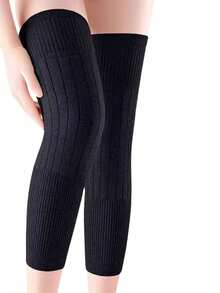 Extra Thick & Long Leg Warmers For Elderly, Knee Protection, Winter Thermal Leg Sleeves - Multicolor - View 11