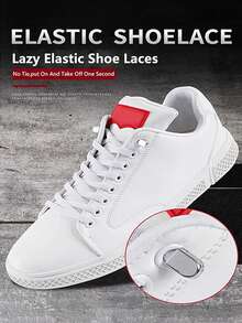 QKC 1 Paar Schnürsenkel, 2 Gummibänder, 4 Schnallen, einfarbige klassische Schnürsenkel geeignet für Freizeitschuhe und Sneaker