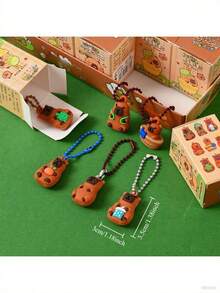 KEYCEO Llavero de cárdigan, lindo colgante, juguete de recompensa para estudiantes, un llavero aleatorio de la serie 1 pieza/9 piezas en multicolor opcional, muñeca de dibujos animados linda, adecuado para Navidad, Acción de Gracias, Halloween, regalo de cumpleaños, opción perfecta para familiares y amigos, adecuado para decoración de habitaciones, mini muñeca decorativa para monitor de computadora, combinación aleatoria, adecuado como regalo de fiesta o regalo de Navidad