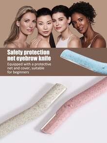 12pcs Female Facial Exfoliating Shaver-Eyebrow Trimmer With Anti-Cutting Blade, Portable Multifunctional Eyebrow Shaving Set, Facial Hair Removal, Fine Facial Hair And Cutin Removal | Eyebrow Shaping Knife & Facial Hair Remover, Multifunctional Facial And Eyebrow Repair, Reusable Exfoliating Beauty Tool