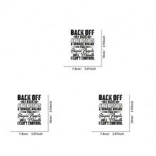 1 件/2 件/3 件字母印花热转印贴纸适用于 T 恤、运动衫、服装 - 彩色 - 查看 9