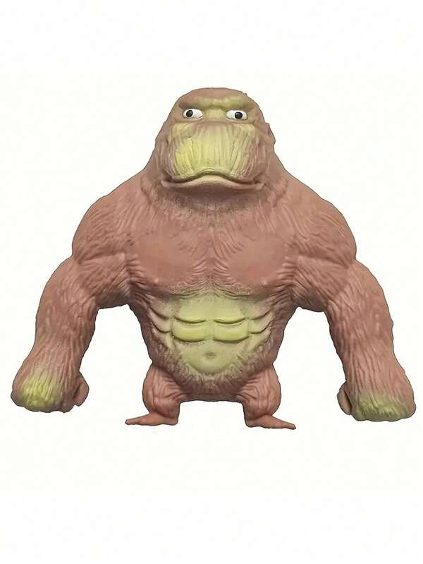 1/3 piezas Juguete de goma elástica de gorila, regalo de Navidad, muñeca de broma rellena de látex, juguetes de broma creativos y divertidos, juguete apretable, se puede estirar a voluntad, se usa para aliviar el estrés y la irritabilidad, juguetes antiestrés para la oficina y los viajes, juguetes Fidget, resisten el estrés, juegos de fiesta