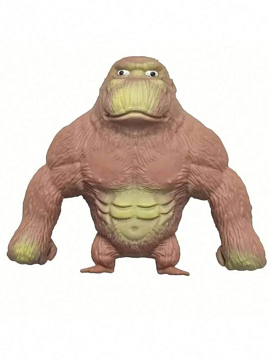 1/3个弹力橡胶大猩猩玩具，圣诞礼物，乳胶填充恶作剧娃娃，创意搞笑恶搞玩具，柔软可爱，可自由拉伸，用于缓解压力和焦虑，办公室和旅行减压玩具，玩具，抗压，派对游戏