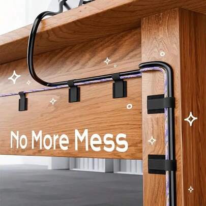 100 Stück selbstklebende Kabelmanagement-Clips, Kabelhalter aus robustem Material & Kabel-Organizer-Bänder. 3-Farben-Pack (Schwarz, Grau, Weiß) für Schreibtisch, PC, TV, Büro Zuhause, Küche Zubehör & Autoinneres. Ein Muss für aufgeräumte Räume & Gaming-Setups.