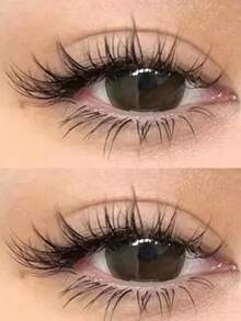 10 Pairs Of False Eyelashes Natural Slender Soft And Fashionable Transparent Band Crossed Eyelashes For Daily Dating And Festival Eyelashes - 濃密款 - 查看 1