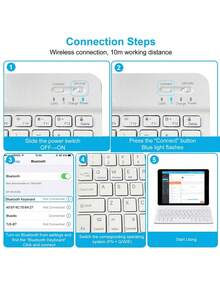 AKKHOO 鍵盤和鼠標套裝 - 藍色 - 查看 9