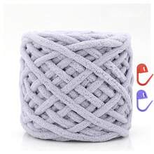 1pc 100g/1pc Chunky Knitting Yarn Set, Single Ply Soft & Skin-Friendly Autumn/Winter Yarn, Suitable For DIY Knitting Scarves, Bags, Slippers, Dolls, Blankets, Cushions - Multicolor - View 29