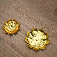 1pc Lotus Flower Incense Holder, Zen Style Incense Stick Holder, Home Decor Incense Burner Tray