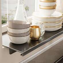 Window Frame Extension Shelf, 40cm, Heavy-Duty, Adhesive Installation, DIY Storage, Kitchen, Bathroom, Balcony, Indoor Gardening, Plant Stand, Steel, Light Gray - Màu Xám nhạt - Xem 5