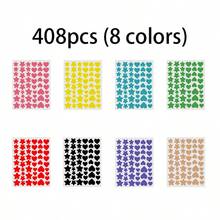 816pcs/Pack, 16pcs/Pack, 408pcs/Pack, 8pcs/Pack, 51pcs/Pack Star Stickers, Pentagram Stickers, Heart Stickers, Face Decorative Stickers, Photo Makeup Stickers, Party Decorative Stickers For Halloween, Christmas, Festivals, Events, Economic And Practical, Stockpiling Goods, Cosmetic Tools, Cheap Goods, Women's Gifts, Christmas Gifts