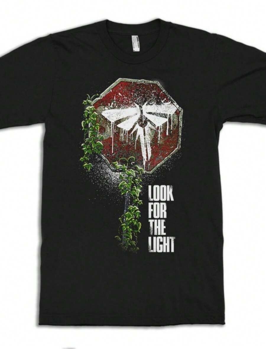 The Last Of Us Look For The Light T-Shirt, Men's Women's Sizes (Met-189) - 黑色 - 查看 1