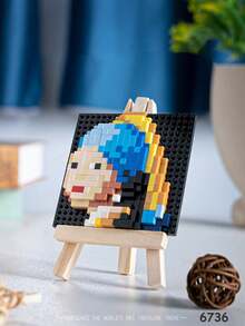 Painting Building Blocks, Art Building Blocks, Starry Sky Building Blocks, Young Girl Building Blocks, Sea Wave Building Blocks, Birthday Gifts, Holiday Gifts, Father's Day Gifts, Mother's Day Gifts, Wedding Gifts, Wedding Decorations, Graduation Gifts - Multicolor - View 4