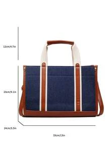 Minimalist Large Capacity Handbag, Shoulder Bag, Tote Bag, Crossbody Bag - Multicolor - View 2