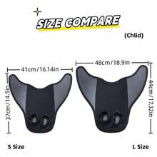 美人鱼脚蹼、游泳脚蹼、浮潜单蹼、鲸鱼尾水上运动装备 - 粉色 - 查看 5