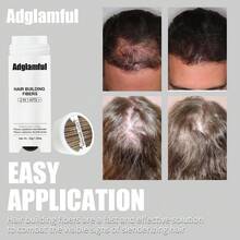 Adglamful 30g Hair Fiber Powder With Air Pump Dispenser - 2-In-1 Air Pump & Bottle, Precise & Even Powder Dispersion, Instantly Thickens Hair, Quick 30-Second Styling, Weightless Volumizing For Thinning Hair, Natural Look