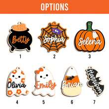 1PC Halloween Basket Tag, Custom Halloween Name Tag For Kid, Boo Basket Tag, Candy Bucket Tag, Trick Or Treat, Personalized 3D Halloween Tag - Multicolor - View 10