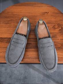 男士乐福鞋一脚蹬软底防滑复古休闲鞋（如果您的脚背较宽或较高，建议订购大一码）