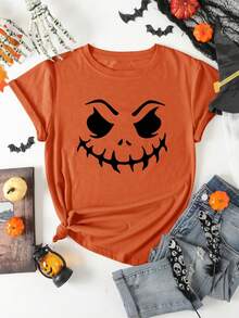 Women T-Shirts - Orange - View 3