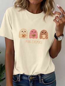 Women T-Shirts - Beige - View 1