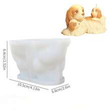 3D Golden Retriever, Teddy Dog Shaped Silicone Candle Mold, Poodle, Labrador Realistic Small Dog Aroma Diffuser Ornament Mold, Resin Crafts Fragrance Stone DIY Pet Handmade Gift Silicone Mold