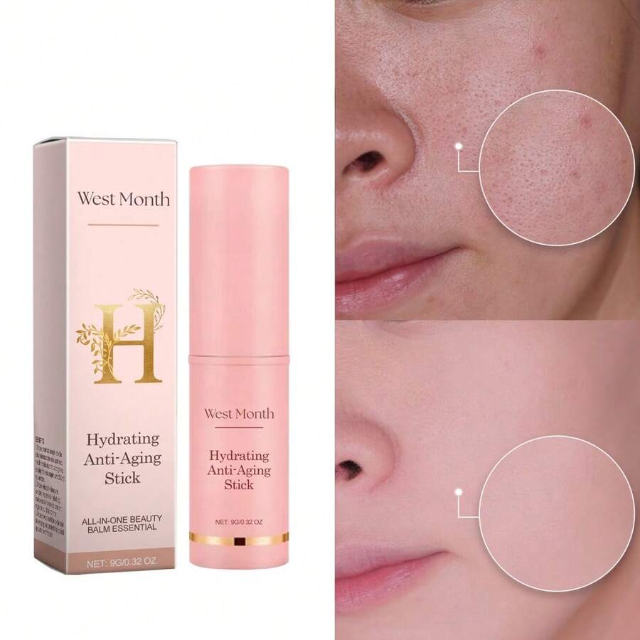 1pc Moisturizing Concealer Stick - And Poreless For Complete Coverage, Compatible With For All Skin Types And Shades - 粉色 - 查看 1