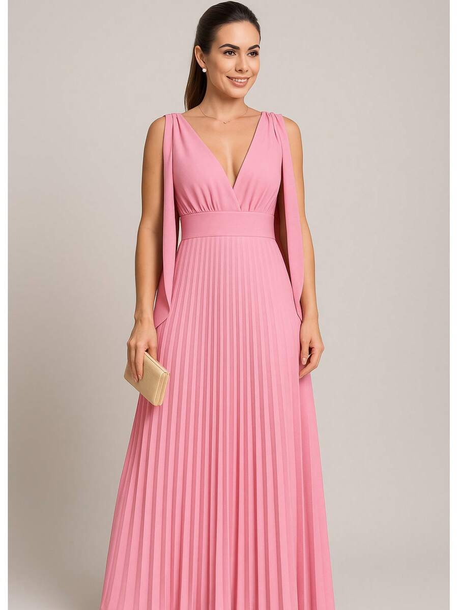 Women Dresses - Baby Pink - View 1